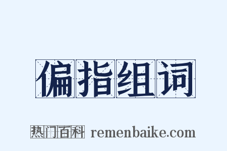 偏指组词是什么意思的图片